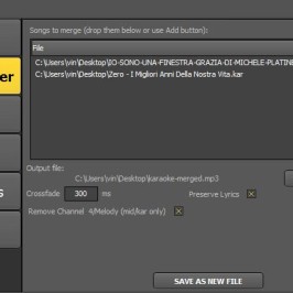 How to Merge Audio Files (Kar, Mid, MP3) to create Medley